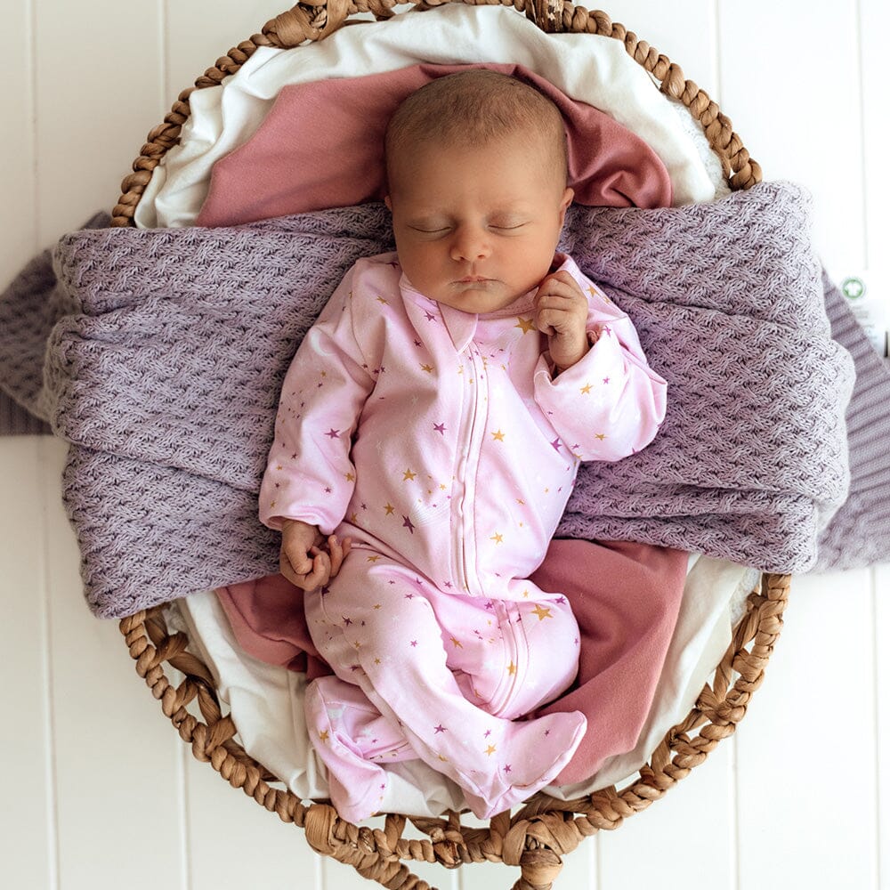Snuggle Hunny - Organic Snuggle Sleepsuit Zip Footie | Twinkle Zipsuit Snuggle Hunny 