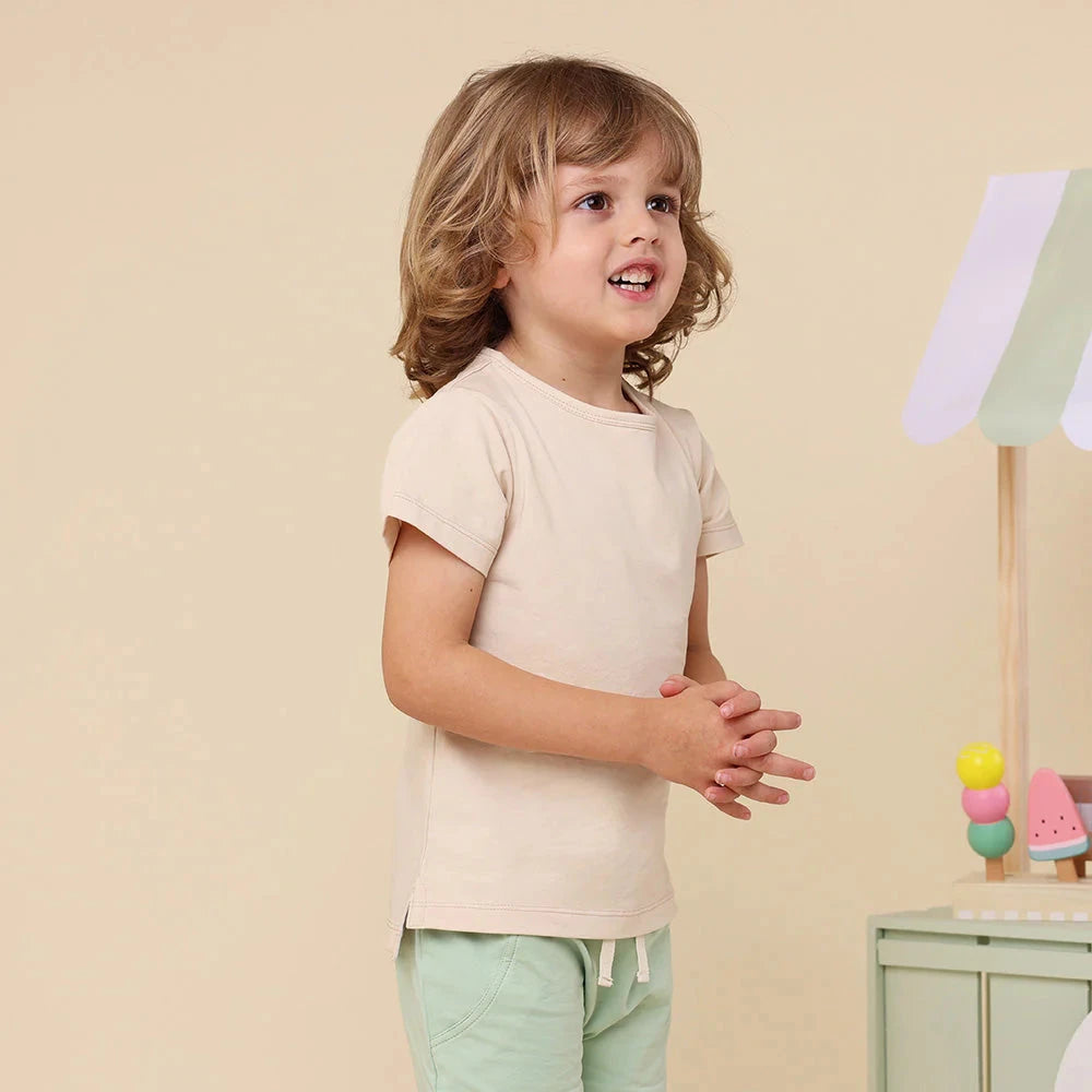 Snuggle Hunny - Organic T-Shirt | Babyccino Short Sleeve T-Shirt Snuggle Hunny 