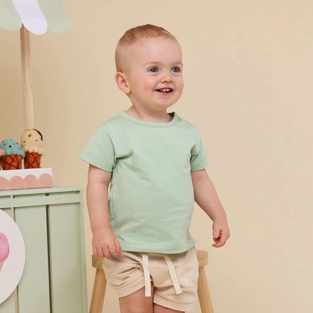 Snuggle Hunny - Organic T-Shirt | Mint Short Sleeve T-Shirt Snuggle Hunny 