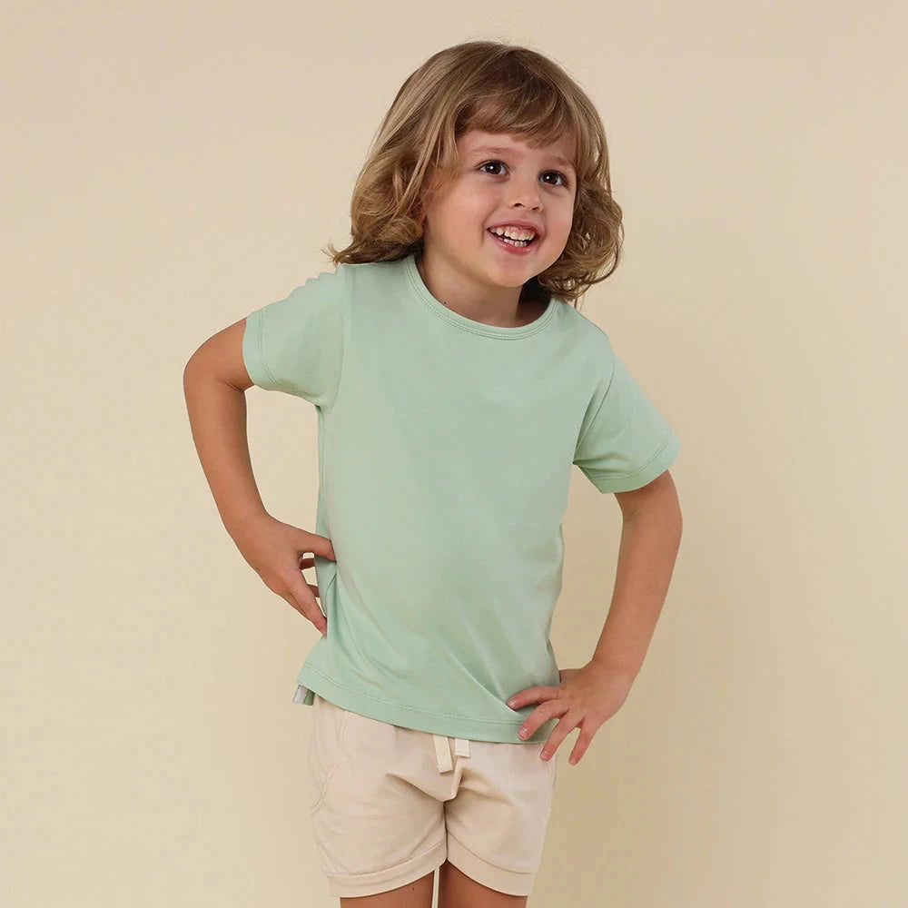 Snuggle Hunny - Organic T-Shirt | Mint Short Sleeve T-Shirt Snuggle Hunny 