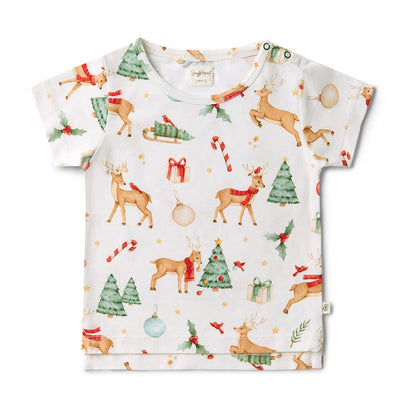 Snuggle Hunny - Organic T-Shirt | Prancer & Friends Short Sleeve T-Shirt Snuggle Hunny 