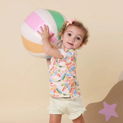 Snuggle Hunny - Organic T-Shirt | Summer Palm Short Sleeve T-Shirt Snuggle Hunny 