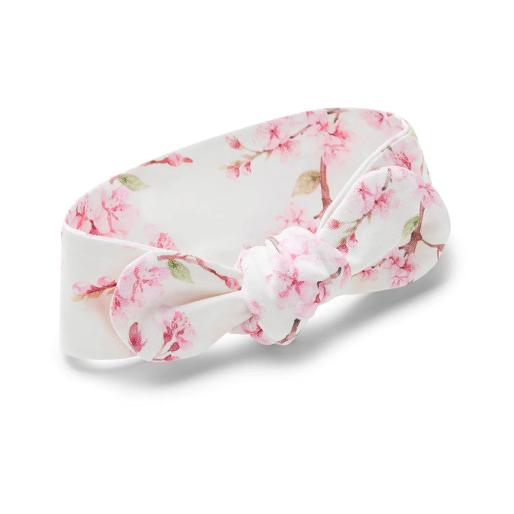 Snuggle Hunny - Organic Topknot - Cherry Blossom Headband Snuggle Hunny 