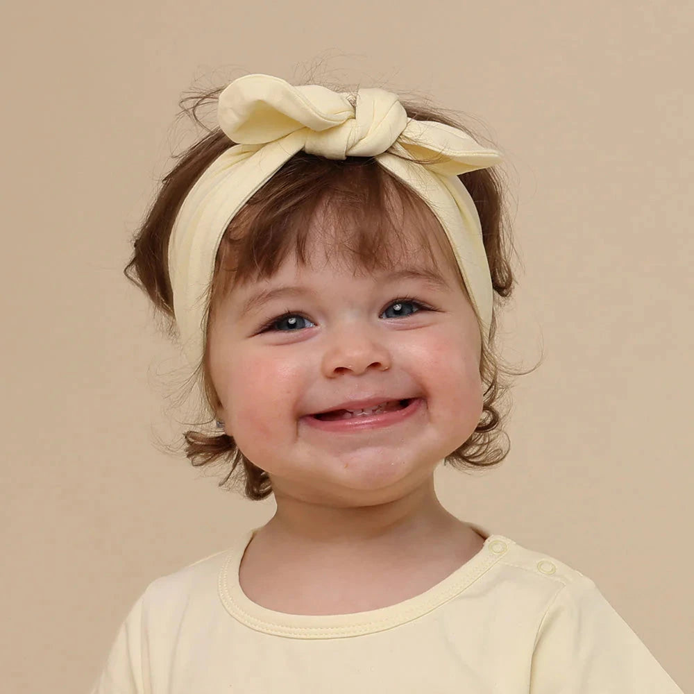 Snuggle Hunny - Organic Topknot | Lemon Sorbet Headband Snuggle Hunny 