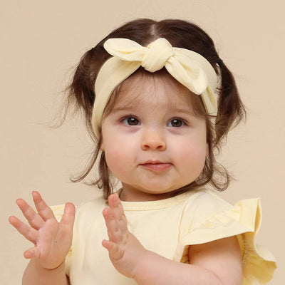 Snuggle Hunny - Organic Topknot | Lemon Sorbet Headband Snuggle Hunny 