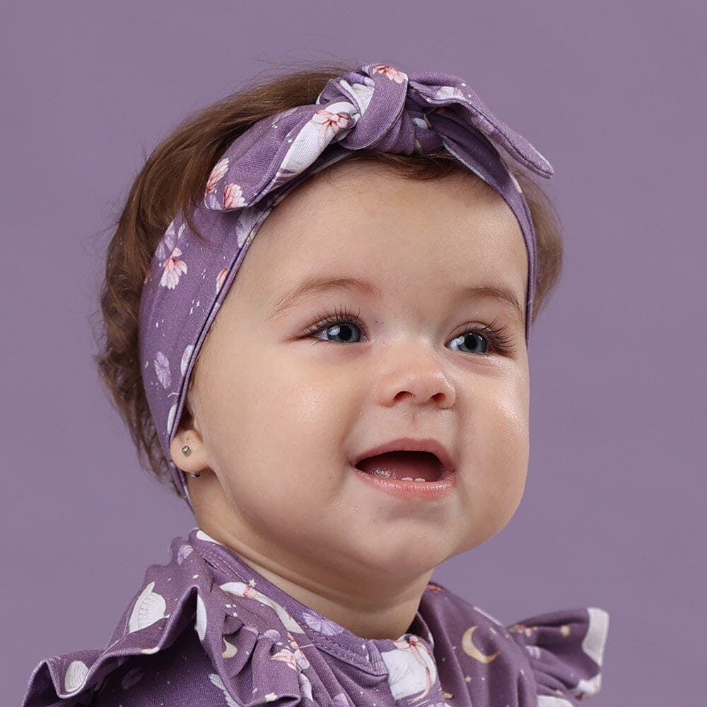 Snuggle Hunny - Organic Topknot | Midnight Swan Headband Snuggle Hunny 