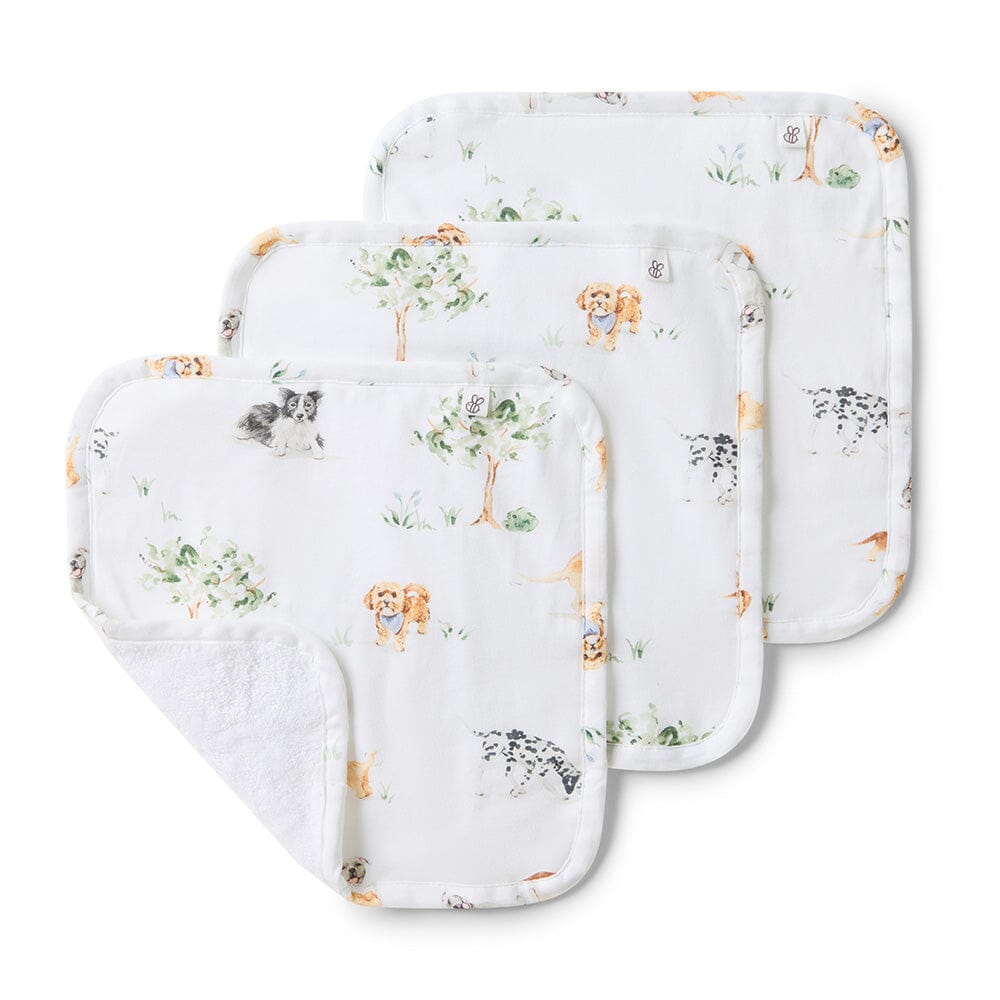 Snuggle Hunny - Organic Wash Cloths 3 Pack | Dog Park Wash Cloth Snuggle Hunny 