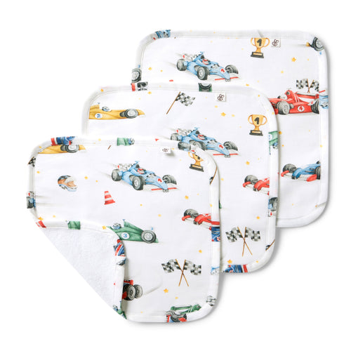 Snuggle Hunny - Organic Wash Cloths - 3 Pack | Little Racers
