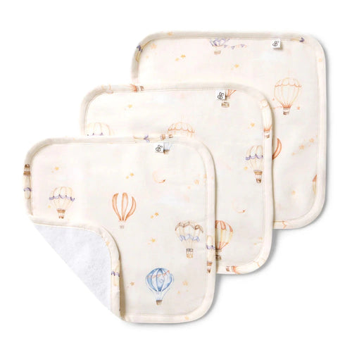 Snuggle Hunny - Organic Wash Cloths 3 Pack | Up & Away