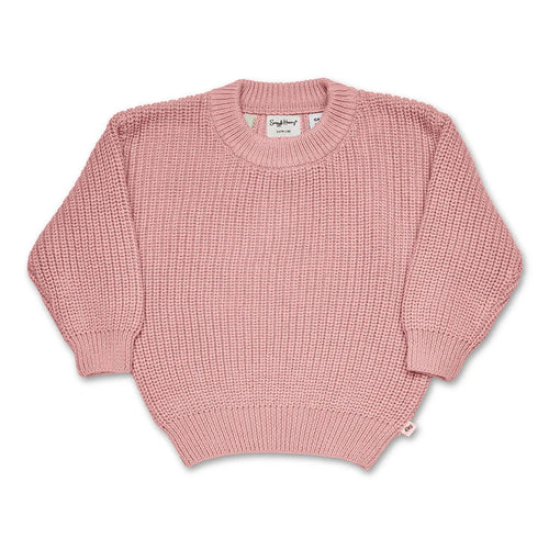 Snuggle Hunny - Oversized Cotton Knit Jumper | Rosa