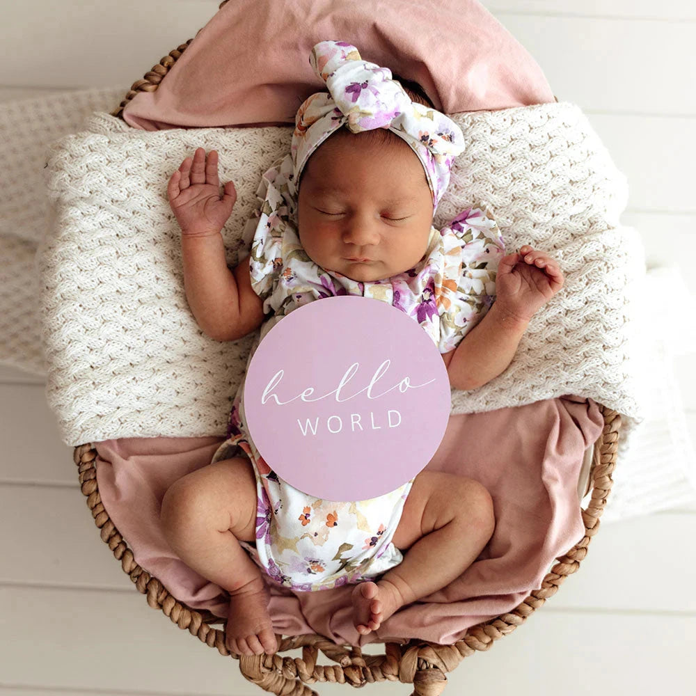 Snuggle Hunny - Reversible Milestone Cards | Isla & Lilac Milestones Snuggle Hunny 