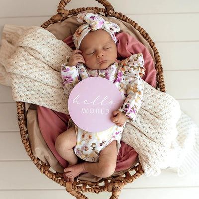 Snuggle Hunny - Reversible Milestone Cards | Isla & Lilac Milestones Snuggle Hunny 