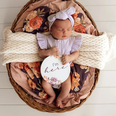 Snuggle Hunny - Reversible Milestone Cards | Isla & Lilac Milestones Snuggle Hunny 