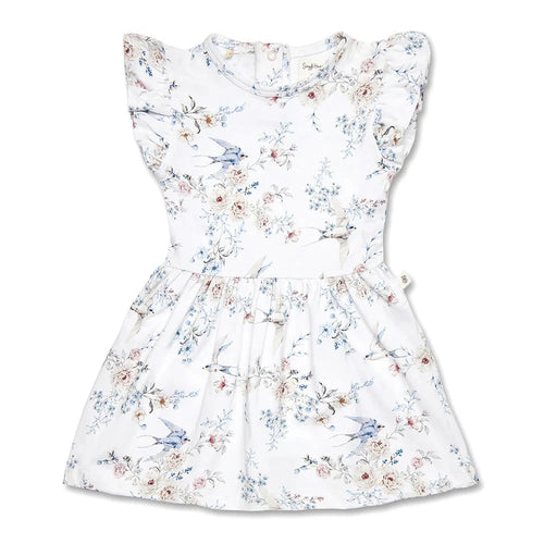 Snuggle Hunny - Short Sleeve Organic Dress | Sweet Swallows