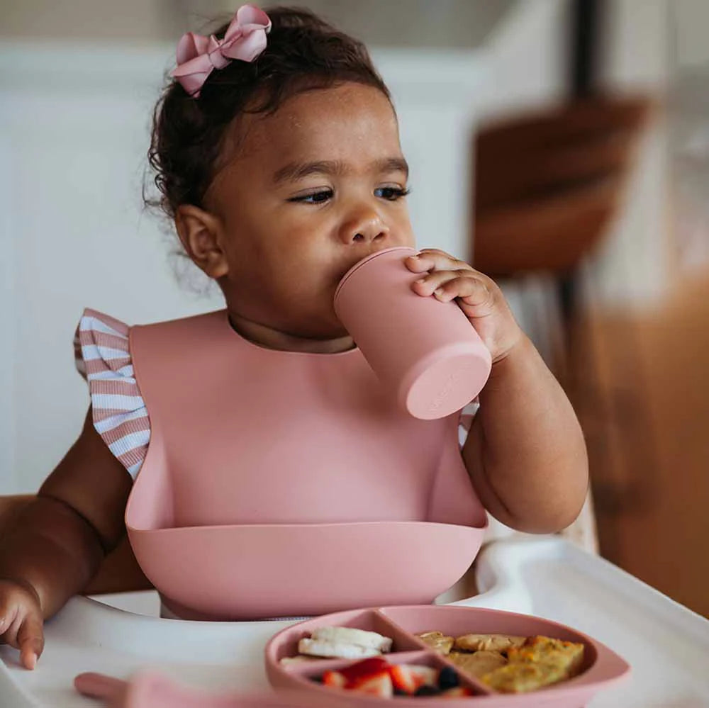 Snuggle Hunny Silicone Sippy Cup - Rose Mealtime Snuggle Hunny 