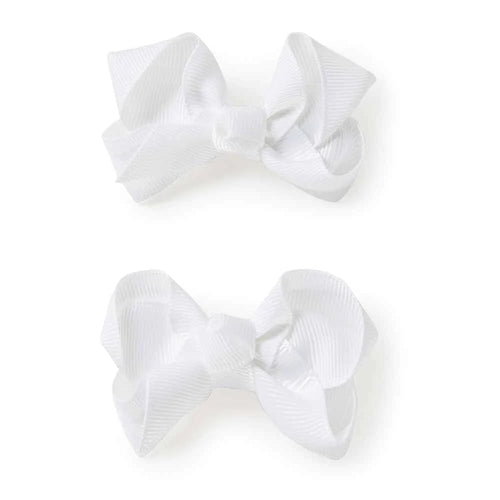 Snuggle Hunny - Small Piggy Tail Clips - White