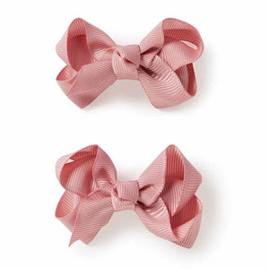 Snuggle Hunny - Small Piggy Tail Clips - Dusty Pink