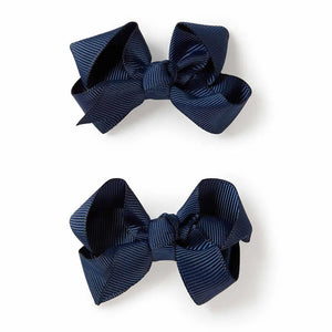 Snuggle Hunny - Small Piggy Tail Clips - Navy