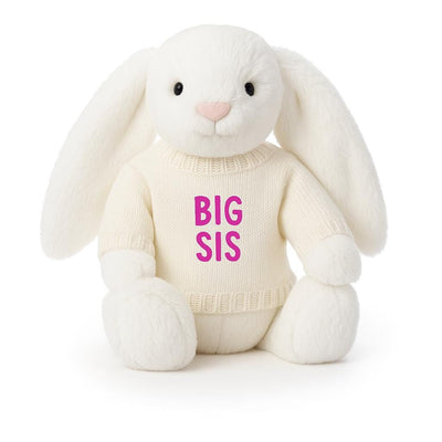 Soft Toy Knitted Jumper Cream - BIG SIS | Fits Medium Bashful Jellycat (JUMPER ONLY) Cherrie Baby Boutique 