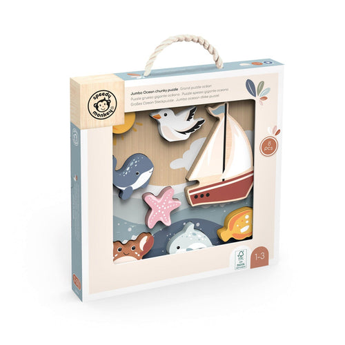 Speedy Monkey - Chunky Puzzle | Ocean