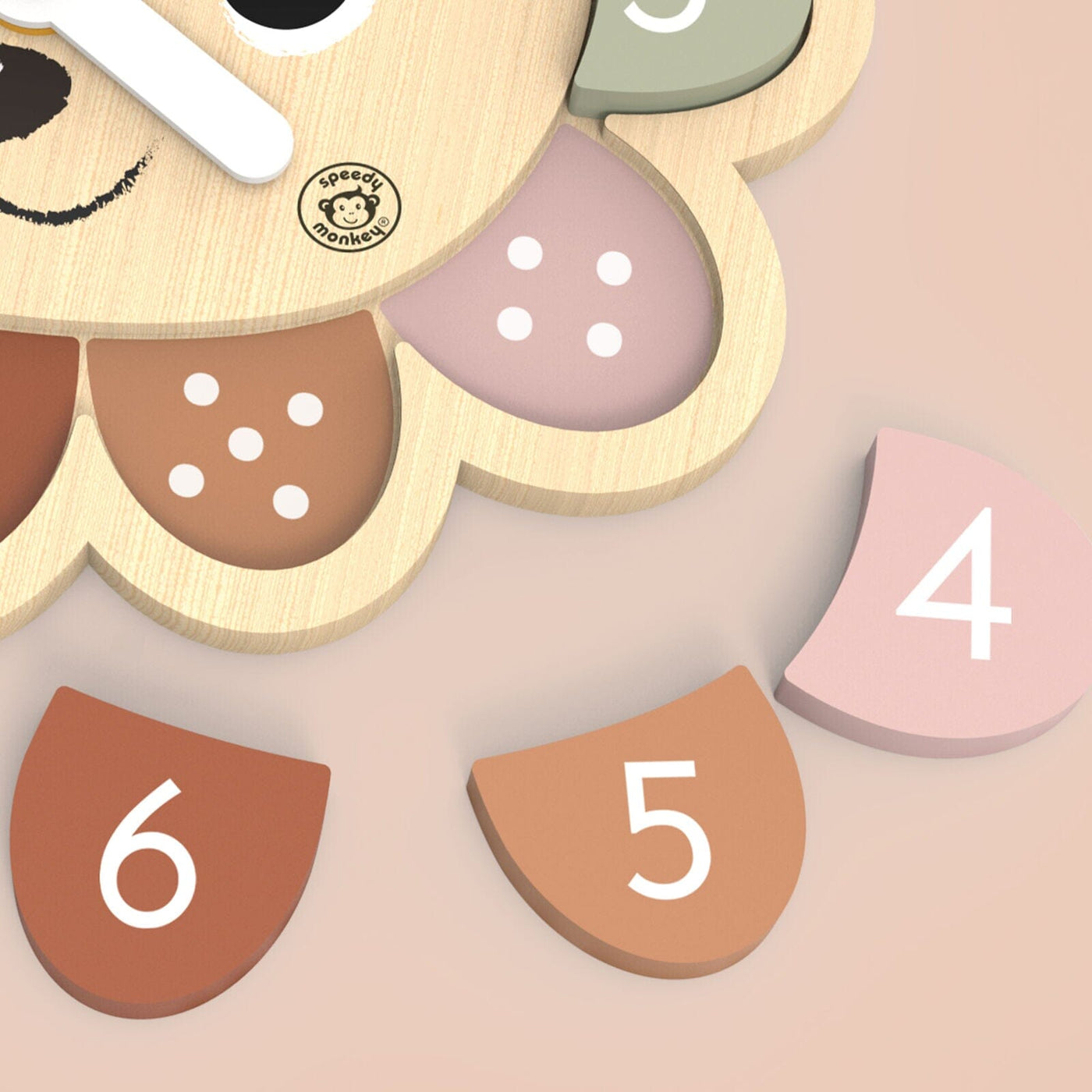 Speedy Monkey - Educational Clock | Hedgehog Game Wooden Toy Speedy Monkey 