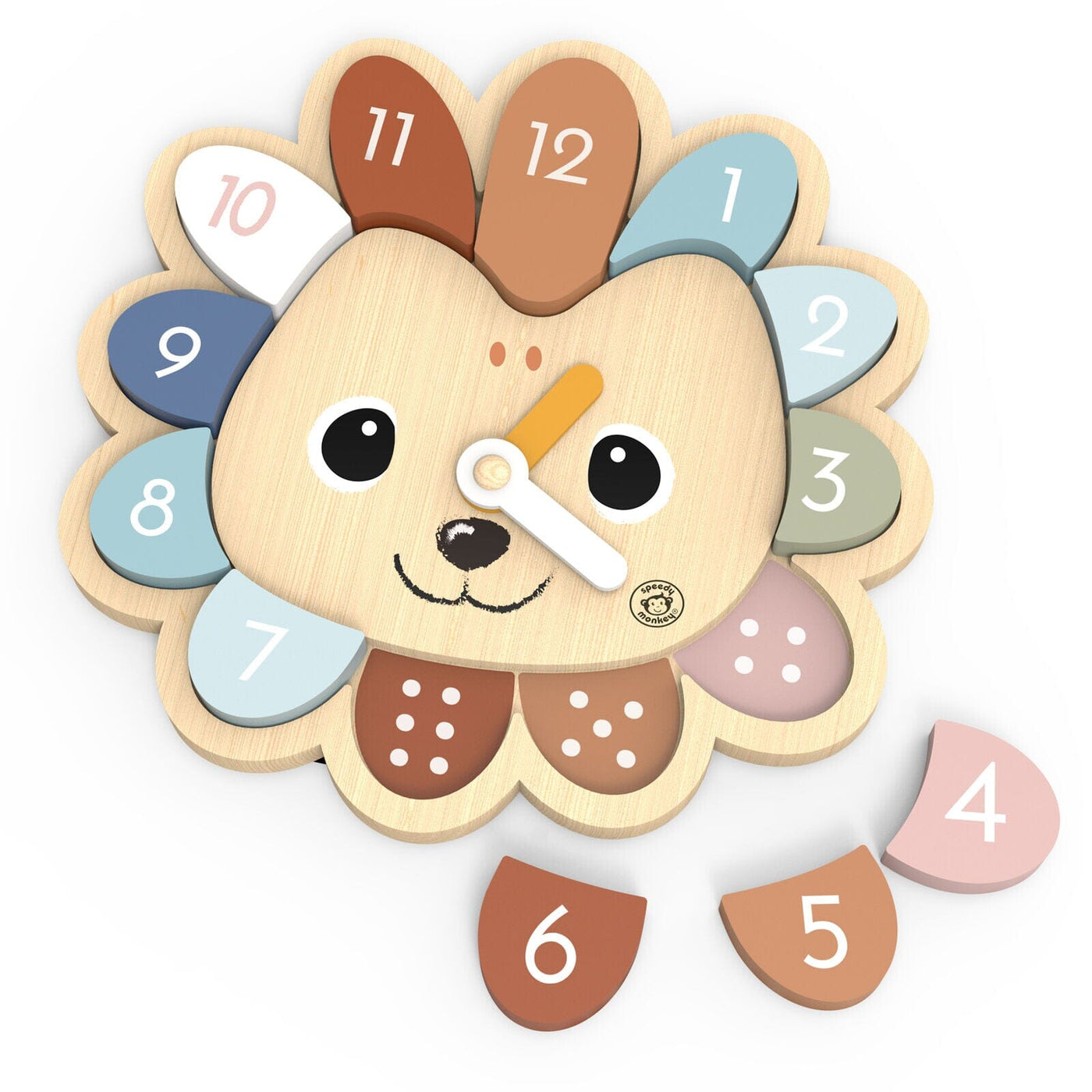 Speedy Monkey - Educational Clock | Hedgehog Game Wooden Toy Speedy Monkey 
