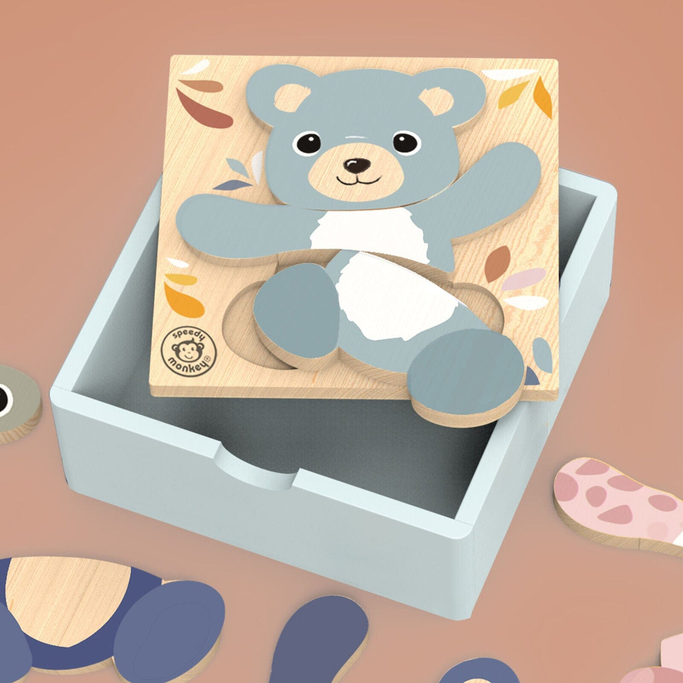 Speedy Monkey - Mix and Match Puzzle Wooden Toy Speedy Monkey 