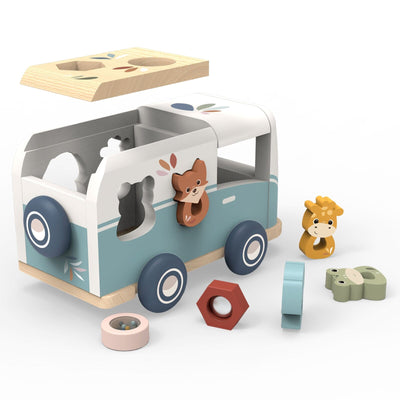 Speedy Monkey - Shape Sorter Van Wooden Toy Speedy Monkey 