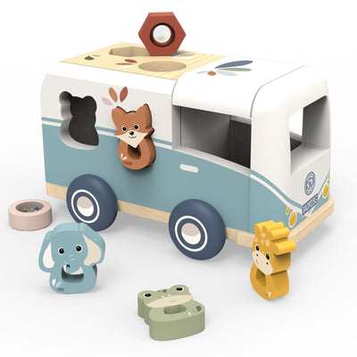 Speedy Monkey - Shape Sorter Van Wooden Toy Speedy Monkey 