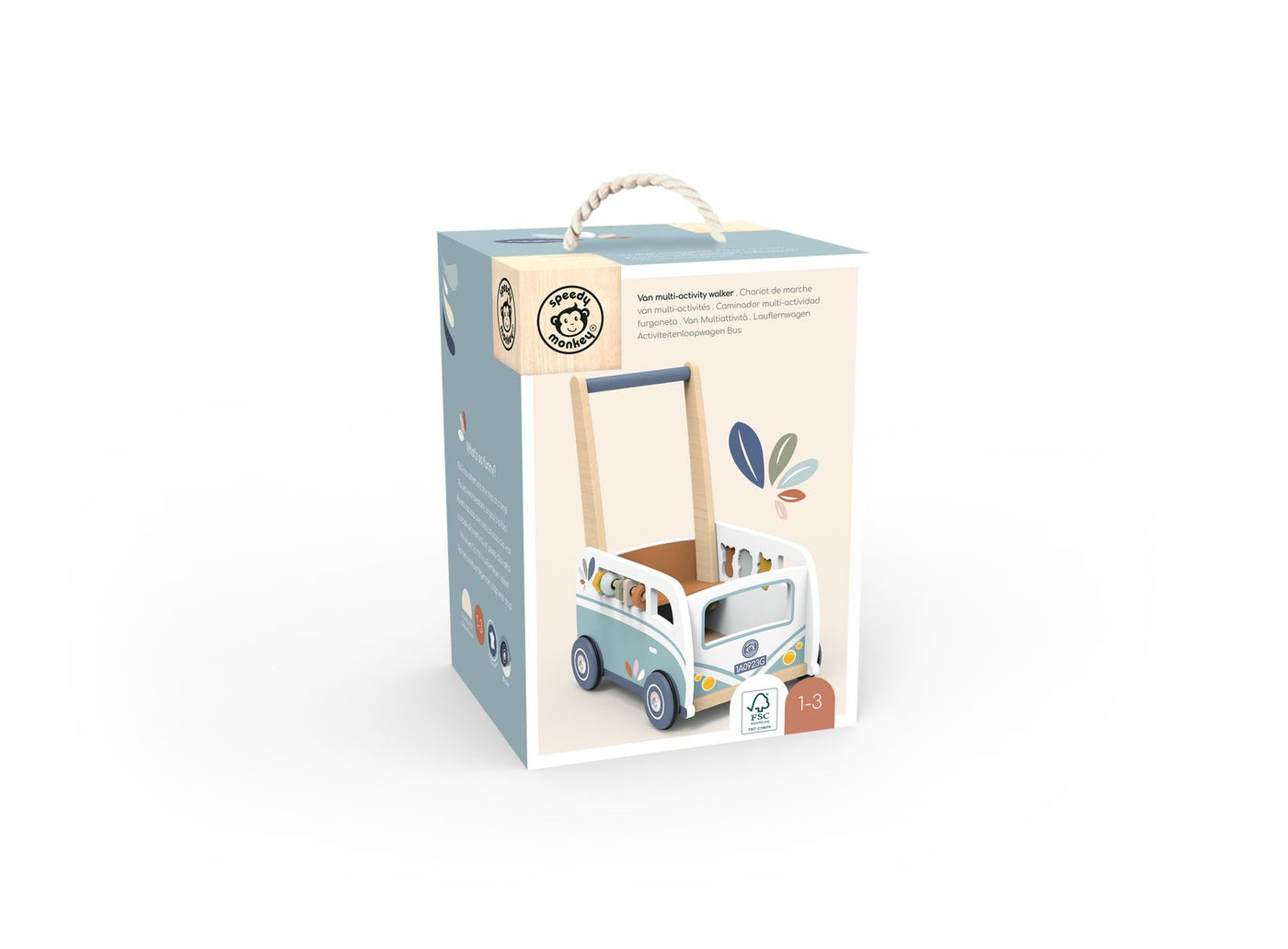 Speedy Monkey - Van Multi-Activity Walker Wooden Toy Speedy Monkey 