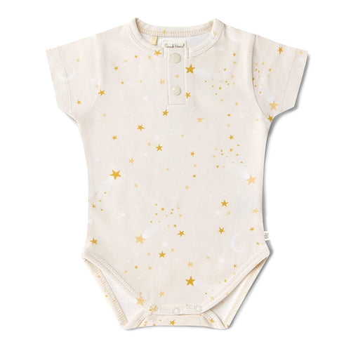 Sunggle Hunny - Organic Short Sleeve Bodysuit | Stardust