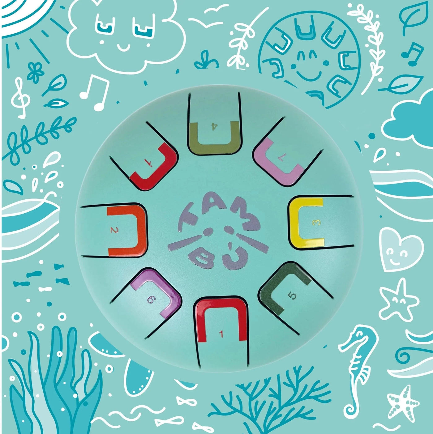 Tambú - Baby Tongue Drum | Teal Peal Musical Toy Tambú 