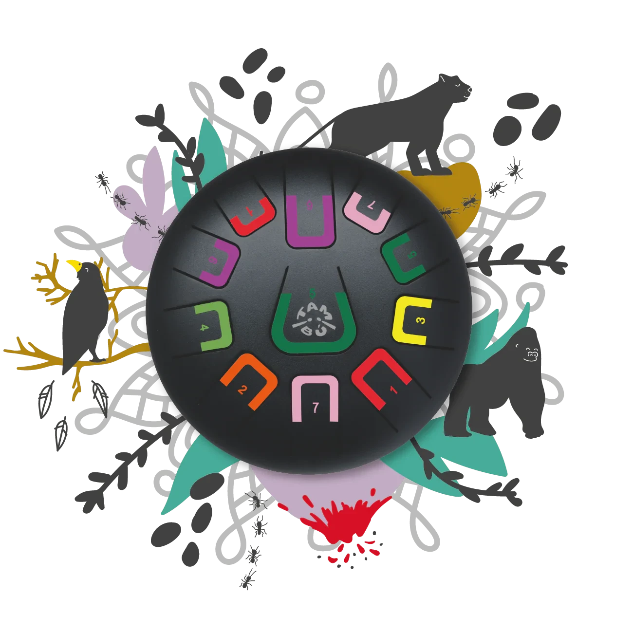 Tambú - Tongue Drum | Black Nature Musical Toy Tambú 