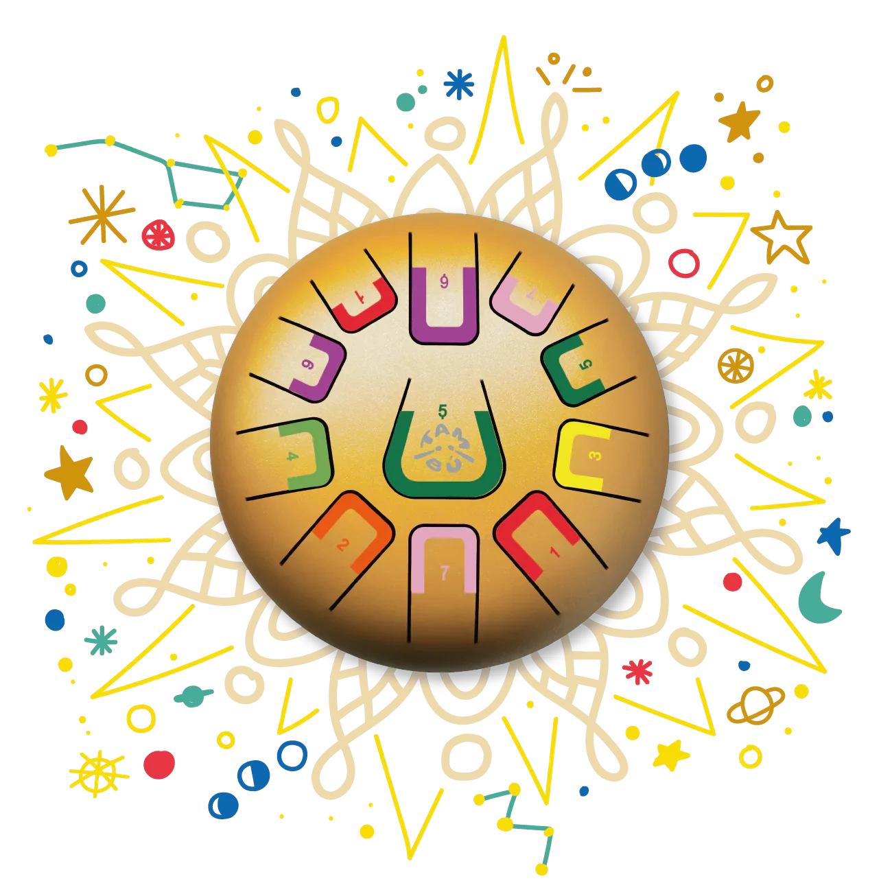 Tambú - Tongue Drum | Golden Star Musical Toy Tambú 