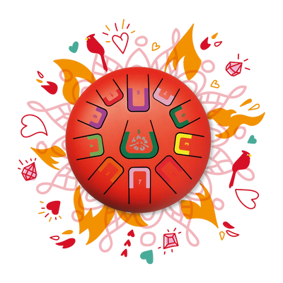 Tambú - Tongue Drum | Scarlett Sunset Musical Toy Tambú 