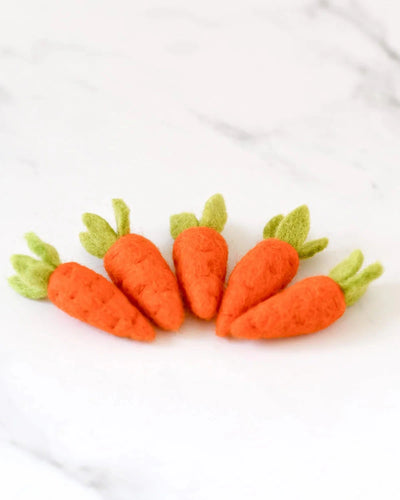 Tara Treasures - 5 Orange Carrots Felt Toy Tara Treasures 