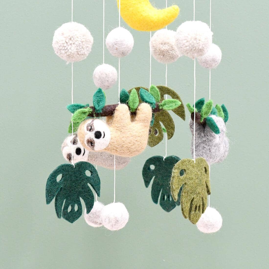 Tara Treasures Baby Cot Mobile - Sloth Away Mobile Tara Treasures 