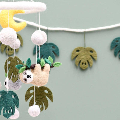 Tara Treasures Baby Cot Mobile - Sloth Away Mobile Tara Treasures 