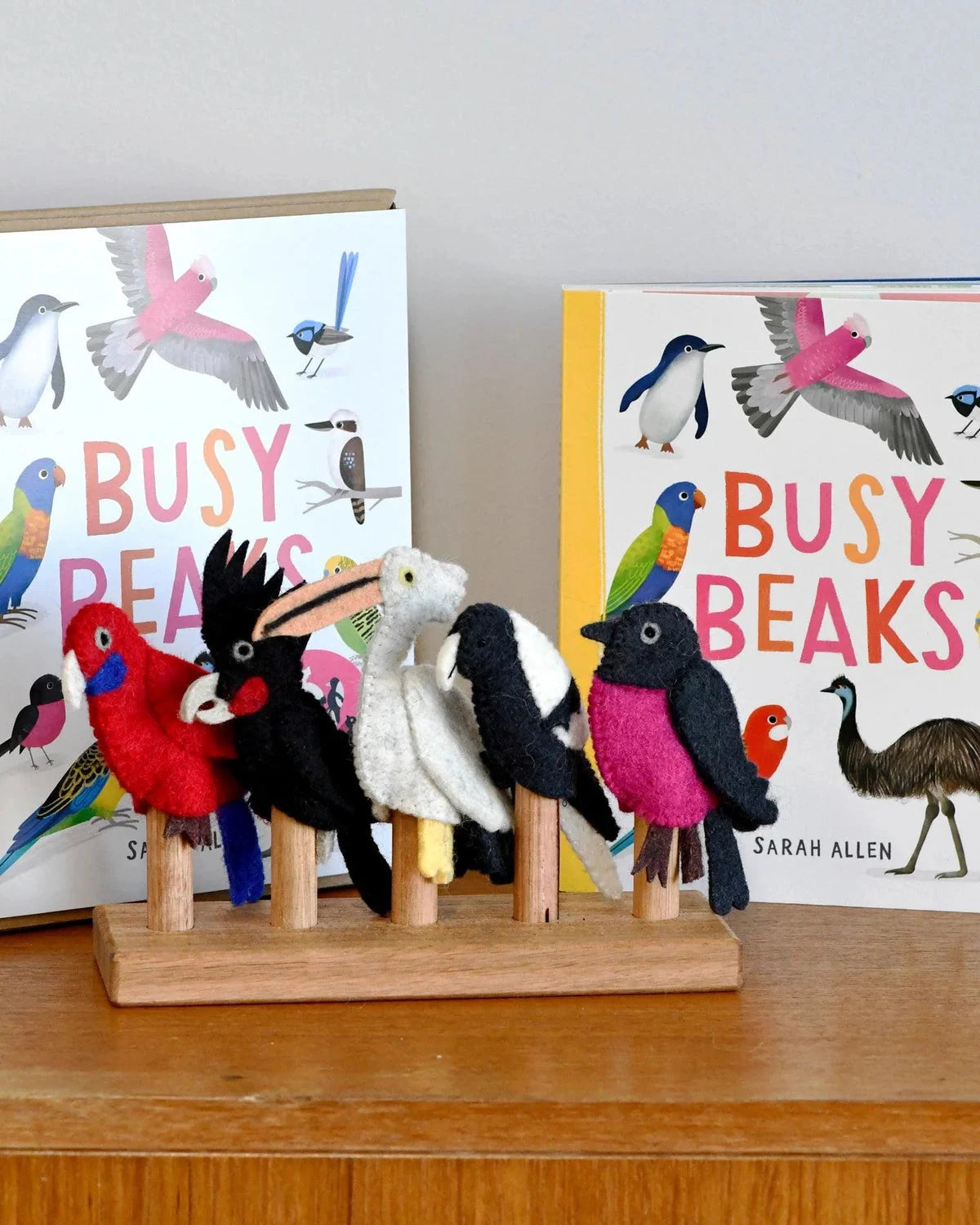 Tara Treasures - Busy Beaks Finger Puppets and Book Set Finger Puppets Tara Treasures 