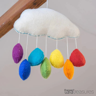 Tara Treasures Cot Nursery Mobile - Medium Rainbow Mobile Tara Treasures 