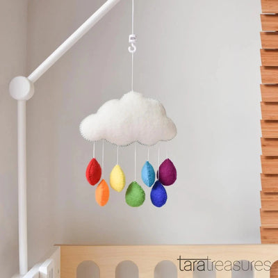 Tara Treasures Cot Nursery Mobile - Medium Rainbow Mobile Tara Treasures 