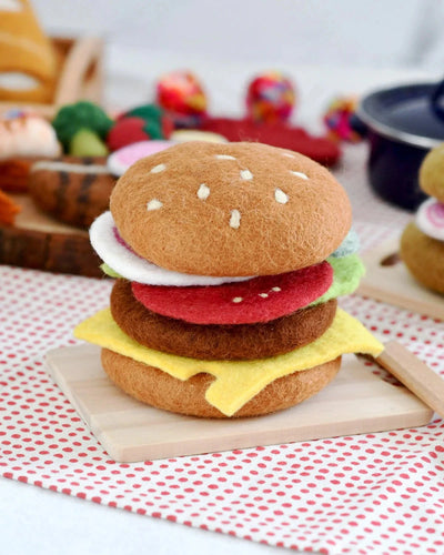 Tara Treasures - Felt Burger Stack Felt Toy Tara Treasures 