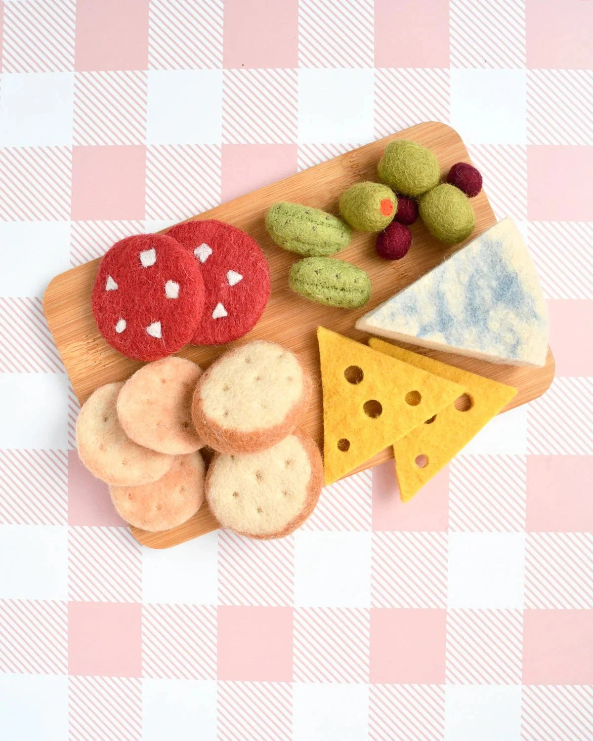 Tara Treasures - Felt Charcuterie Cheese Platter Play Food Set Felt Toy Tara Treasures 