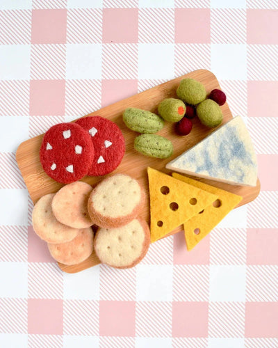 Tara Treasures - Felt Charcuterie Cheese Platter Play Food Set Felt Toy Tara Treasures 