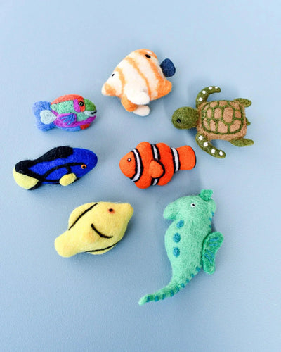 Tara Treasures - Felt Coral Reef Fish Toys Set Felt Toy Tara Treasures 