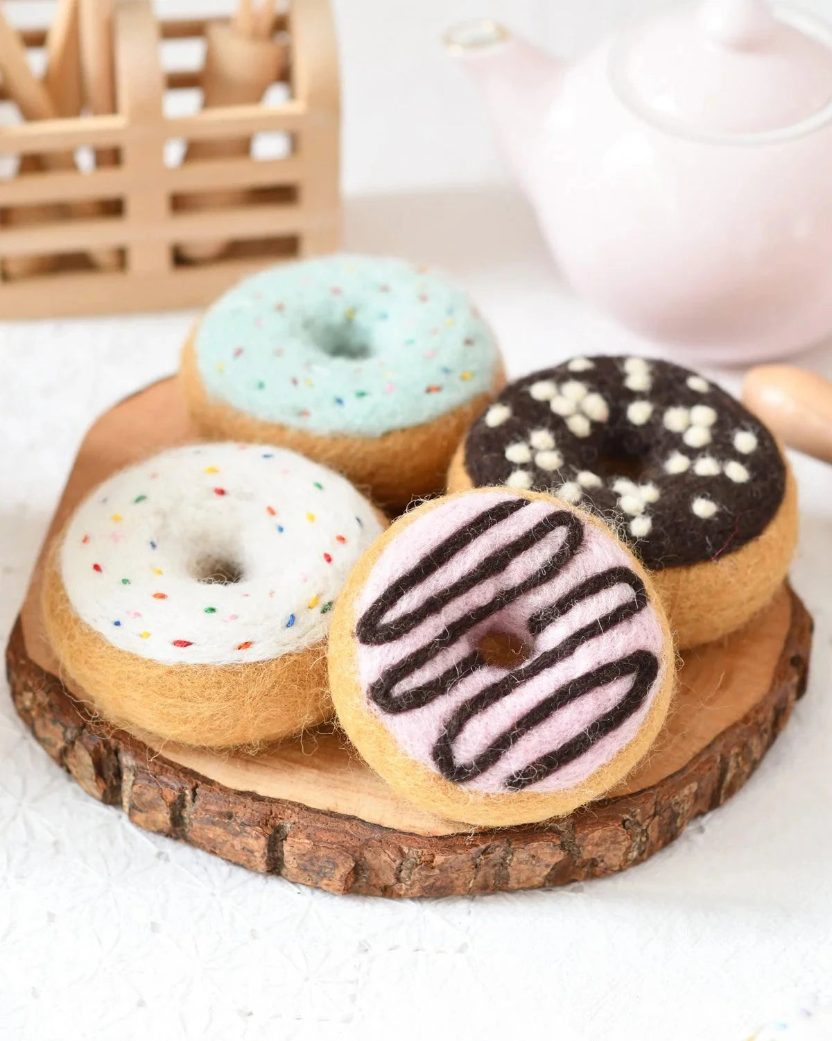 Tara Treasures - Felt Donuts (Set of 4) Felt Toy Tara Treasures 