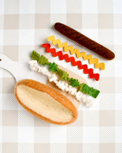 Tara Treasures - Felt Hot Dog Set Felt Toy Tara Treasures 