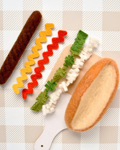 Tara Treasures - Felt Hot Dog Set Felt Toy Tara Treasures 