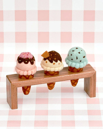 Tara Treasures - Felt Ice Cream Cone Holder Felt Toy Tara Treasures 