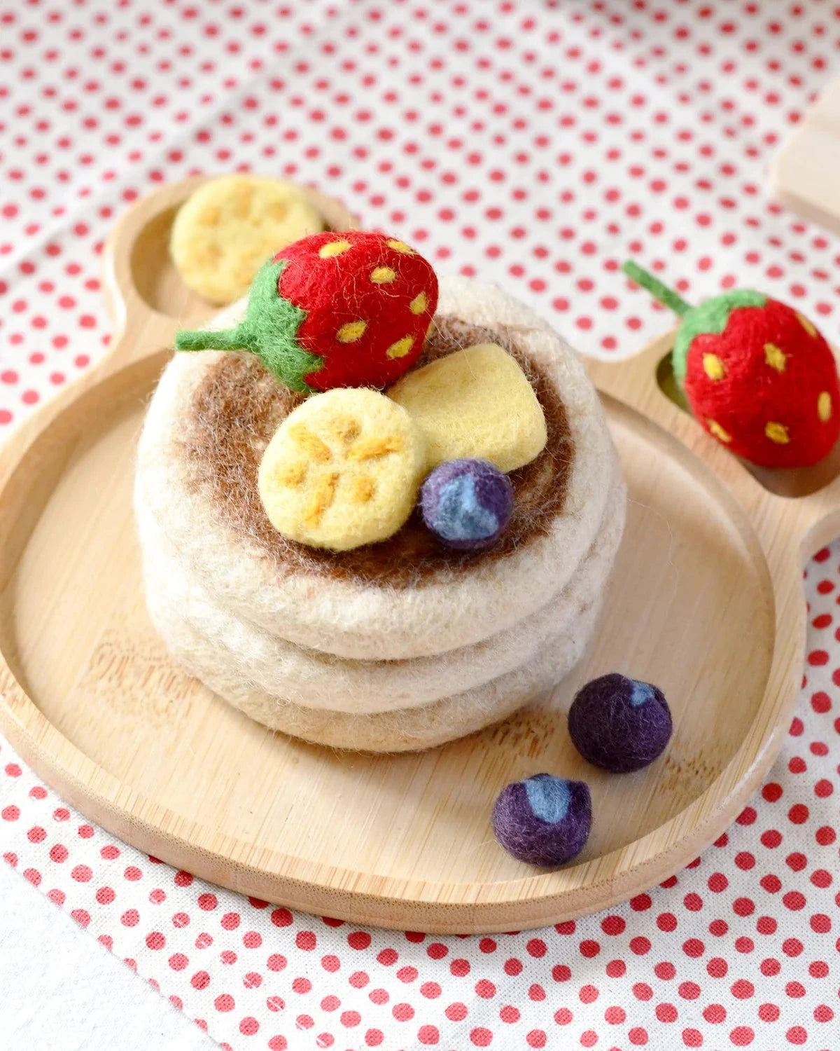 Tara Treasures - Felt Pancake Stack Play Food Set Felt Toy Tara Treasures 